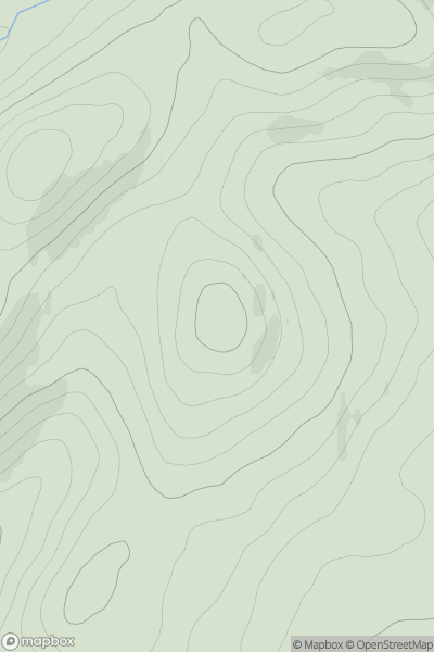 Thumbnail image for Burnt Hill [Central Scotland from Dumbarton to Montrose] showing contour plot for surrounding peak